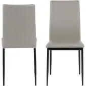 Actona Esszimmerstuhl GROUP "Demina", grau, B:43,5cm H:92cm T:53cm, Stühle, Esszimmerstuhl, in Samtvelours oder Kunstleder