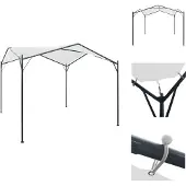 vidaXL Pavillon 3x3x2,6 m Weiß 180 g/m² - Pavillons & Partyzelte