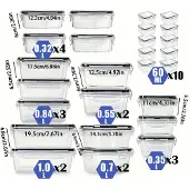 OEM Lebensmittelaufbewahrungsbehälter, luftdichter Verschluss, stapelbares Design, Schwarz-26PCS