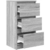 vidaXL Sideboard Grau Sonoma 37,5x35x76 cm Holzwerkstoff