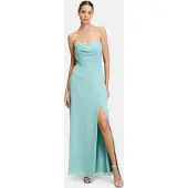 Vera Mont Abendkleid "Damen mit Wasserfallausschnitt" Ohne Tasche Schlitz