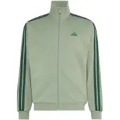 Adidas Trainingsanzug SPORTSWEAR "M 3S FL TS", Herren, Gr. S, grün (silber grün, collegiate grün), Obermaterial: 70% Baumwolle, 30% Polyester, Sportanzüge Trainingsanzug