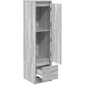 vidaXL Highboard Grau Sonoma 29,5x34x119,5 cm Holzwerkstoff