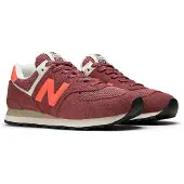New Balance Sneaker "574", Mädchen, Gr. 37,5, rot (apollo gold), Synthetik, Textil, Schuhe Sneaker