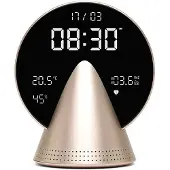Lexon LR156GH3 Radio-Wecker Conic Clock Honiggoldfarben