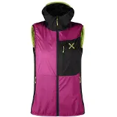 Montura Traccia Octa Hooded Vest Woman baton rouge/sunny lime (595202) S
