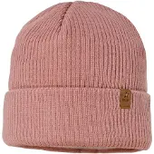 Maximo - Kid's Rippen Mütze m. Umschlag - Mütze Gr 55 cm rosa