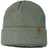 Maximo - Kid's Rippen Mütze m. Umschlag - Mütze Gr 55 cm oliv