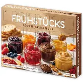Itenga Adventskalender Frühstück Brotaufstriche - Motiv beige Frühstückstisch