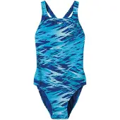 Speedo - Women's Hyperboom Print Medalist One Piece - Badeanzug Gr 44 blau