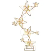 Clayre & Eef Stehlampe Goldfarbig Kunststoff