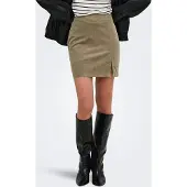 ONLY Cordrock "ONLFLORA HW CORD SHORT SLIT SKIRT PNT" Baumwollmischung