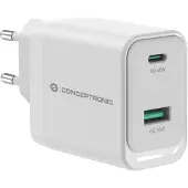 Conceptronic Quick Charge 3.0 Pd Pps Usb-a-und Usb-c-wandladegerät