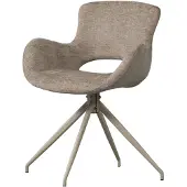 Woood Eliva Esszimmerstuhl Structure Velvet Sand - 2Er Set