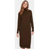 Saint tropez Strickkleid "SZ-Roll-neck Long Dress" mit Rollkragen