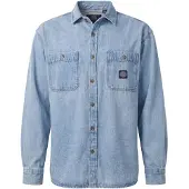 Rip Curl RipCurl Premium Surf Denim Long Sleeve Shirt washed blue (9756) L