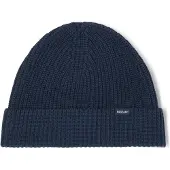 Mustang Beanie "Herren Style Flagstaff", Herren, Gr. one-size, blau (navy), Strick, 50% Acryl, 50% Baumwolle, Mützen Beanie