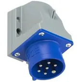 Pce 517-9v CEE-Wandgerätestecker 16A 7p 9h IP44/IP54 5179v