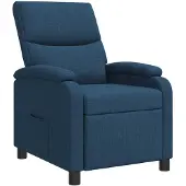 vidaXL Liegesessel Blau Stoff