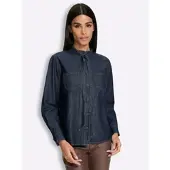 HEINE Jeansbluse in dark blue | Gr.: 50
