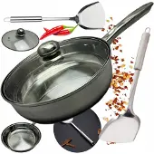 Brunbeste Edelstahl-Pfannenset 28 cm mit Pfannenwender