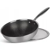 Edenberg Wokpfanne Edelstahl Antihaft Robust 28cm