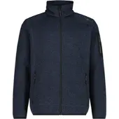 CMP MAN Fleece Jacket titanio-nero (00TZ) 58