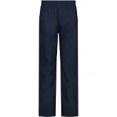 CMP Woman Rain Pant With Lining AND Full Lenght Side Zips black blue (N950) 42
