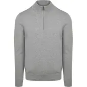 Profuomo Half Zip Pullover Luxury Grau - adult