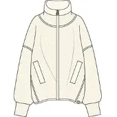CMP Woman Fleece Fleece Jacket avorio (A126) 36