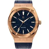 Paul Rich Herrenuhr Star Dust Rose Gold Leder 45