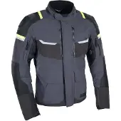 Oxford Jacke Stormland Grau/sw/neongelb Gr. M