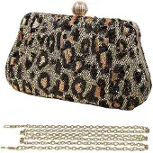 OEM Glänzende Clutch Handtas mit Glitter für Abendveranstaltungen Gold