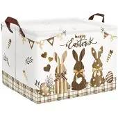 OEM Kinderwasmand Opvouwbare Speelgoedbox Braun 40x30x30cm