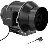 OEM Inline-Rohrventilator, 683 m³/h Luftstrom, variable Geschwindigkeitsregelung, schwarz, Dia.150mm