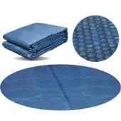 Miganeo Pool Solarfolie Ø 400 cm rund | schwarz/blau