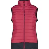 CMP Hybrid Weste Damen Kunstfaserwesten pink Größe XS Wandern Wasserabweisend Primaloft Gewicht 0 kg