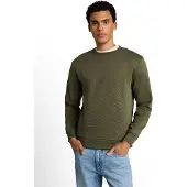Tom Tailor Sweatshirt DENIM, Herren, Gr. M, grün (urban olive grün), Sweatware, Obermaterial: 70% Baumwolle, 30% Polyester, Rundhals, Sweatshirts Sweatshirt