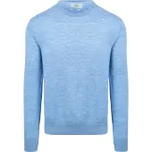 KING Essentials The John Pullover Merino Hellblau