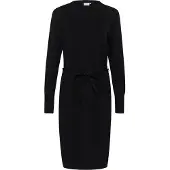 Kaffe Midikleid "Damen Kleid KAlizza", Damen, Gr. S, N-Gr, schwarz (schwarz deep), Obermaterial: 80% Viskose CV. 20% Nylon NY., Kleider Midikleid