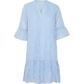 B.young Midikleid "Damen Casual BYFRIKKE", Damen, Gr. 38, N-Gr, blau (kentucky blau), Obermaterial: 100% Polyester PES., Kleider Midikleid