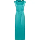 Kaffe Midikleid "Damen Kleid KArachel", Damen, Gr. 34, N-Gr, blau (teal), Obermaterial: 100% Polyester PES., Kleider Midikleid