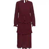 Culture Midikleid "Damen Kleid CUcat", Damen, Gr. L, N-Gr, rot (zinfandel), Obermaterial: 100% Polyester PES., Kleider Midikleid