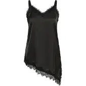 KAFFE CURVE Blusentop "Damen Bluse ärmellos KCmiana", Damen, Gr. 52, schwarz (schwarz deep), Obermaterial: 100% Polyester PES., Blusen Blusentop