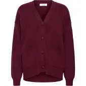 B.young Strickjacke "Damen Langarm BYOTARI", Damen, Gr. M, lila (fig), Obermaterial: 50% Viskose CV. 25% Polyamid PA. 20% Polyester PES. 5% Elasthan EL., Strickjacken Strickjacke