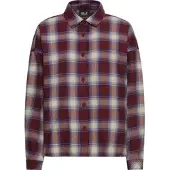 Jack Wolfskin Baja Flannel Shirt W check merlot (T0602) 2XL