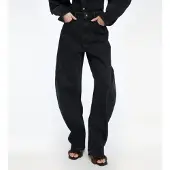 ROTATE für Damen. 116530D04 Jeans Laufbein Cela schwarz (26), Lässig, Bio-Baumwolle