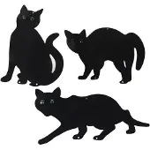 OEM Kattenschreckset mit hoher Intensität - Schwarze Metallkätzchenjäger - Vogelschutzfunktion - Gartenschutzsystem