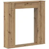 Syfax Kaminumrandung Artisan-Eiche 100 x 20 x 100 cm Holzwerkstoff