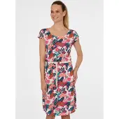 Ragwear "LILITHE PRINT" aus Baumwollmischung, normale Passform, Kurzarm